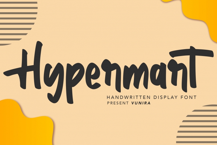 Hypermart | Handwritten Display Font Font Download