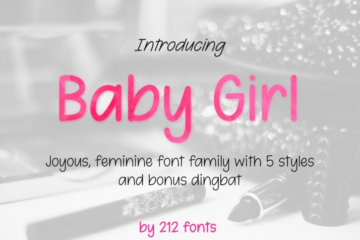 212 Baby Girl Handwritten OTF Font Family Font Download