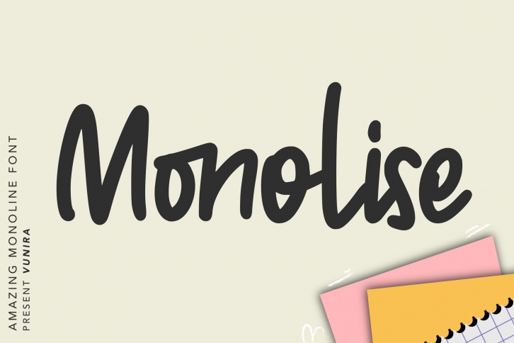 Monolise | Amazing Monoline Font Font Download