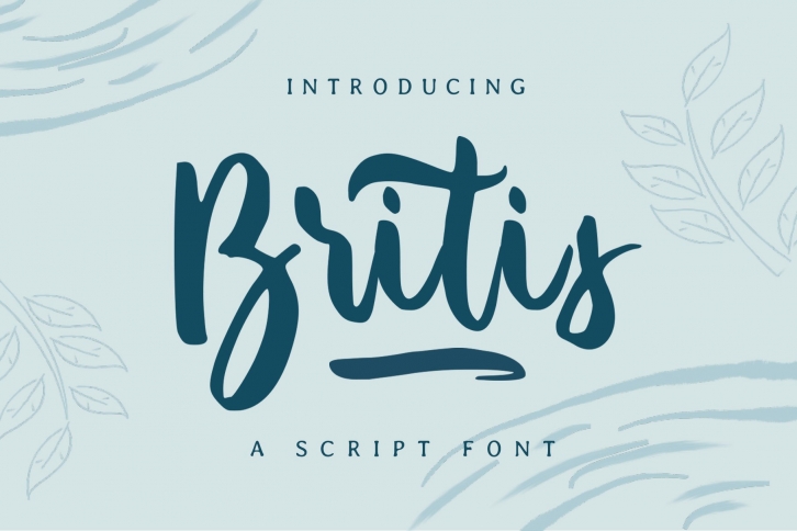 Britis | Script Font Font Download
