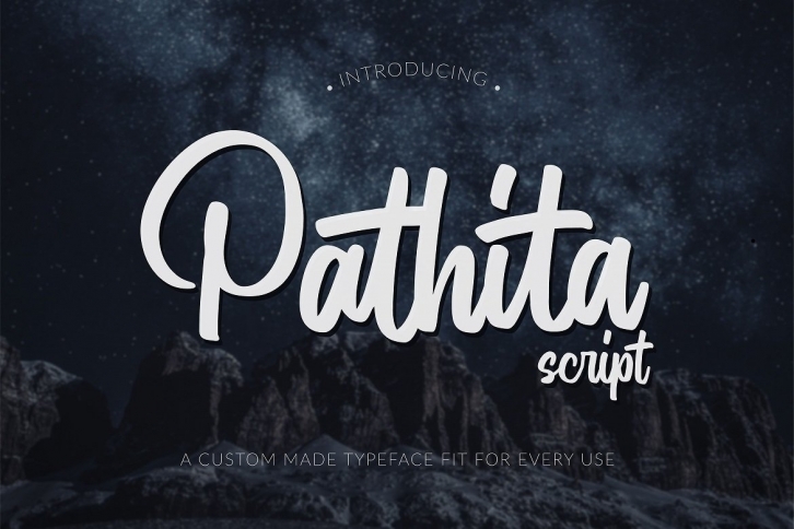 Pathita - Script Font Font Download