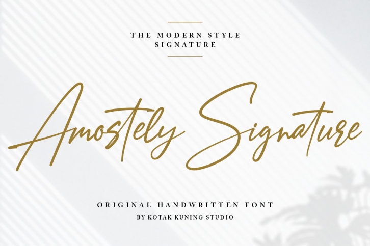 Amostely Signature Font Download