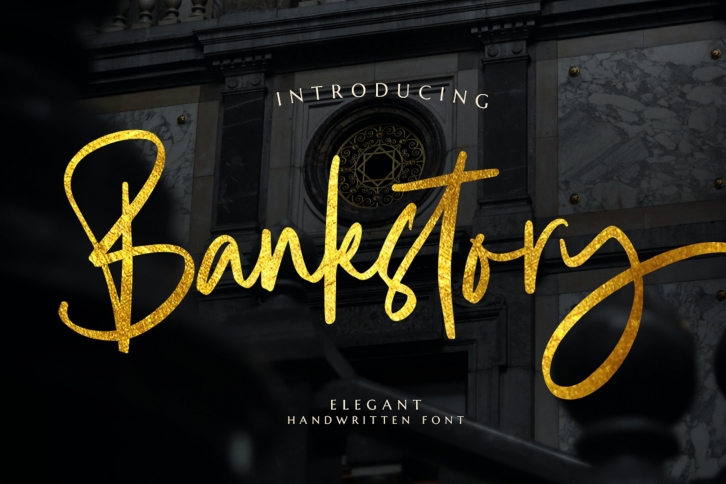 Bankstory - Handwritten Font Font Download