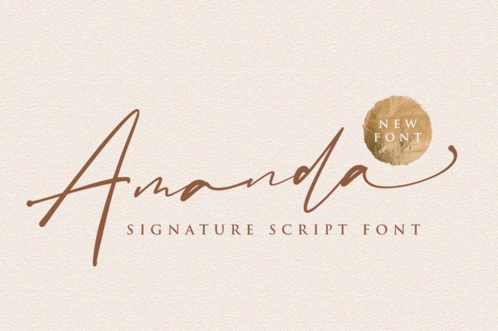 Amanda Signature Font Font Download