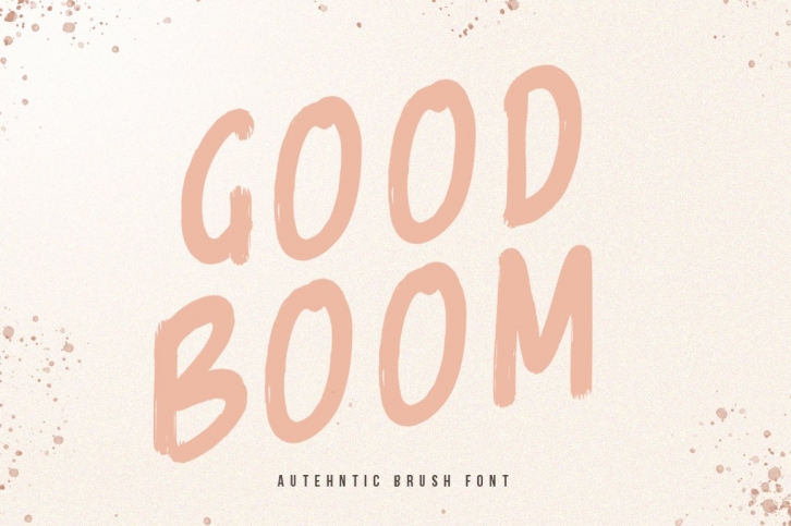 Good Boom - Brush Font Font Download