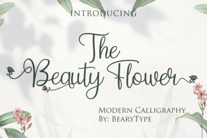 The Beauty Flower Font Download