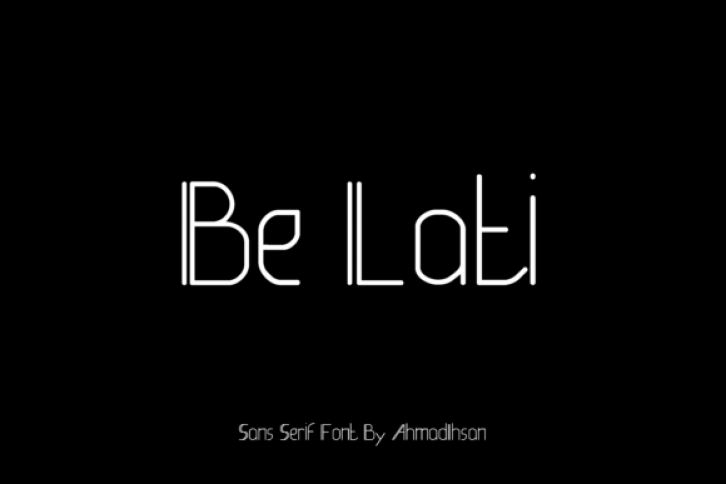 Be Lati Font Download