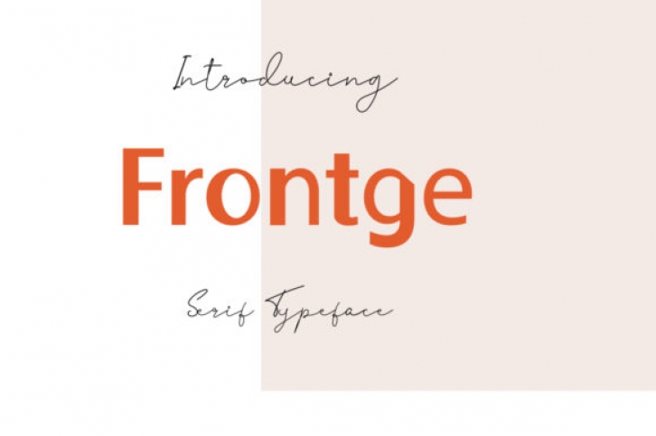 Frontge Font Download