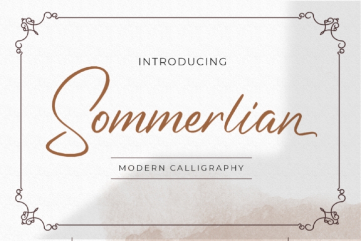 Sommerlian Font Download