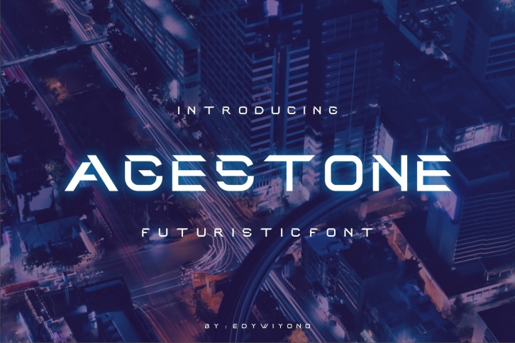 Agestone - Futuristic Font Font Download