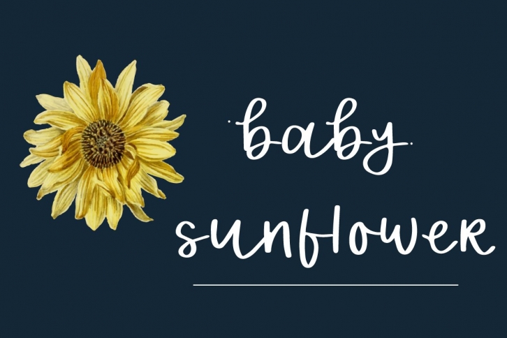 Baby sunflower Font Download