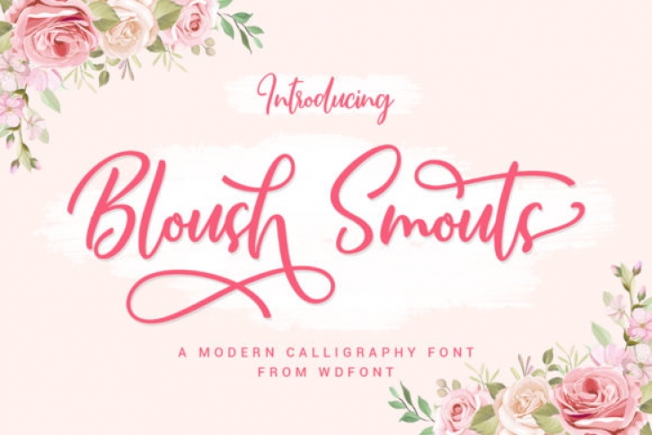 Bloush Smouts Font Download