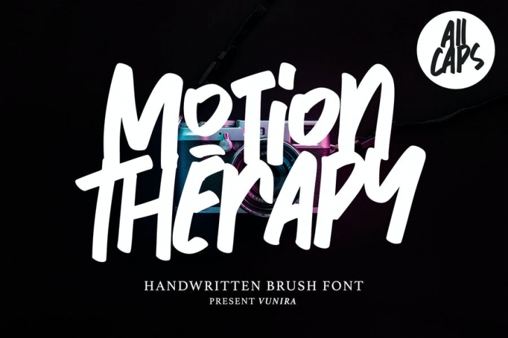 Motion Therapy | Handwritten Brush Font Font Download