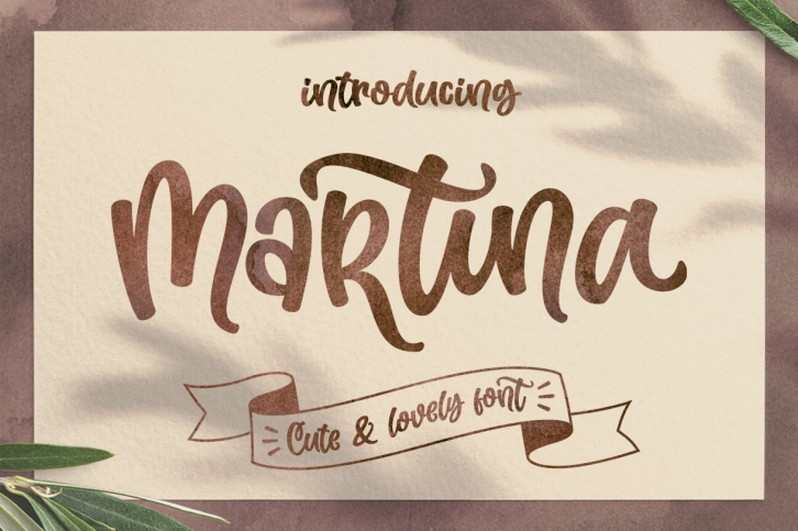 Martina - Cute and Lovely Font Download