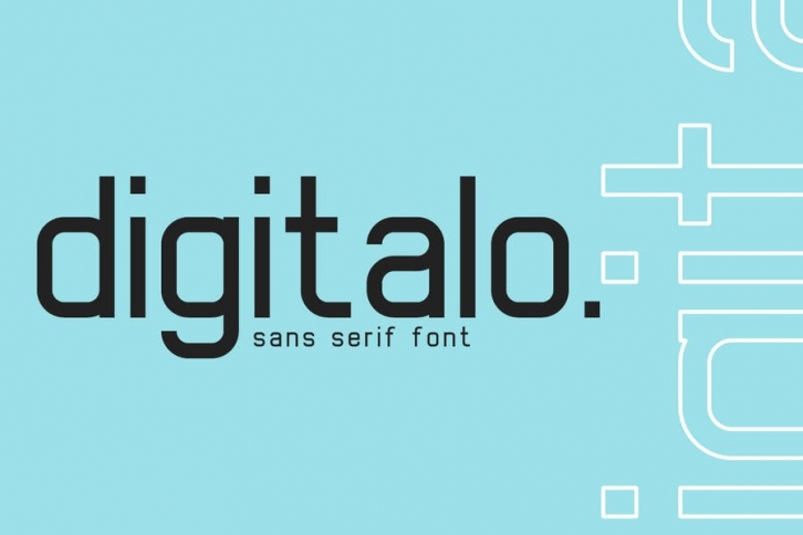 digitalo - digital font Font Download