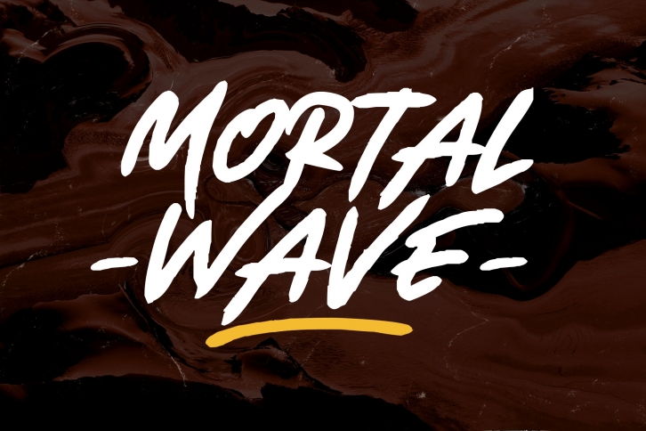 Mortal Wave - Dry Brush Font Font Download