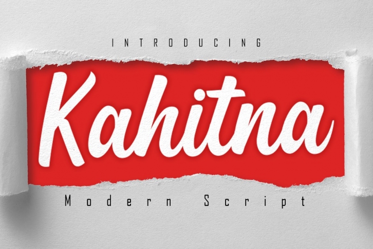 Kahitna Modern Script Font Font Download