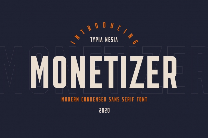 Monetizer - Condensed Sans Font Download