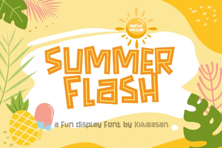 Summer Flash Font Font Download