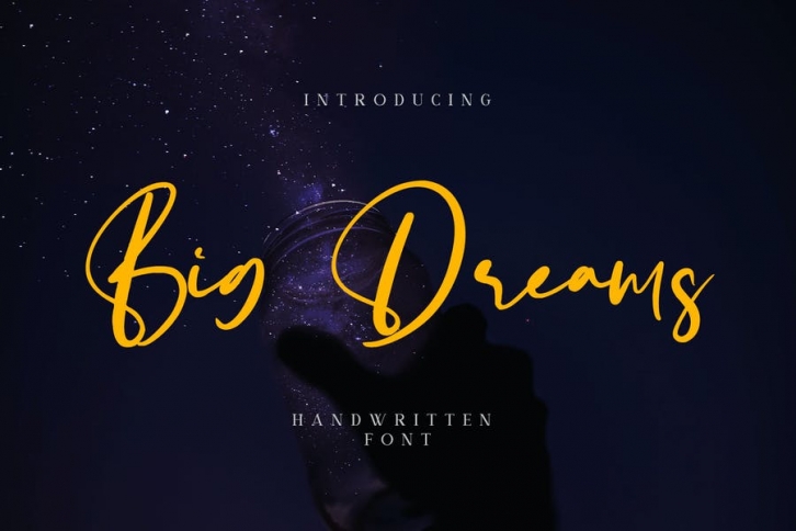 Big Dreams - Handwritten Font YR Font Download