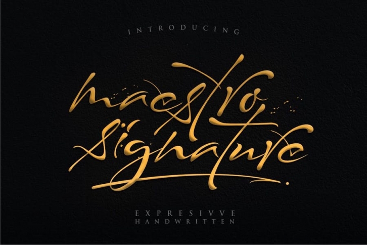 Maestro Signature Font Download
