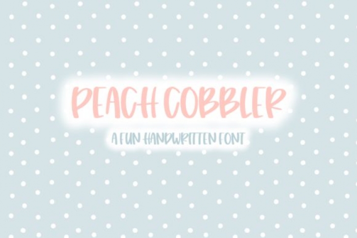 Peach Cobbler Font Download