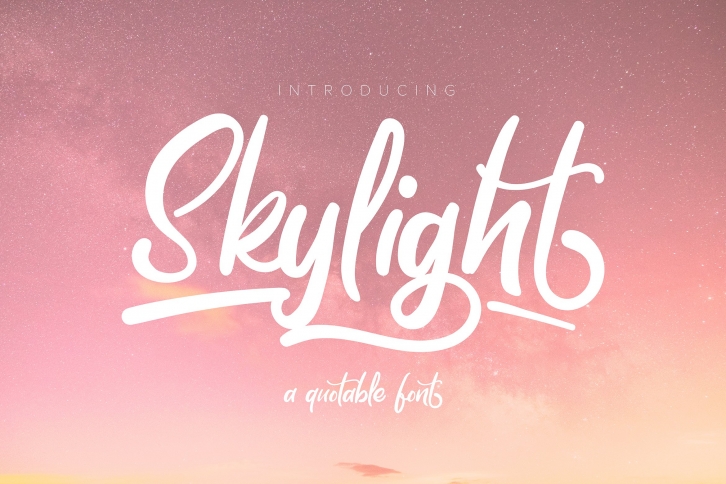 Skylight | A Quotable Font Font Download