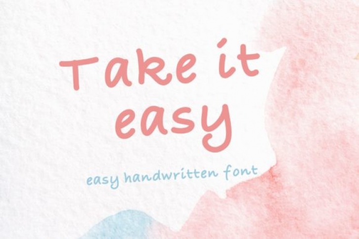 Take It Easy Font Download