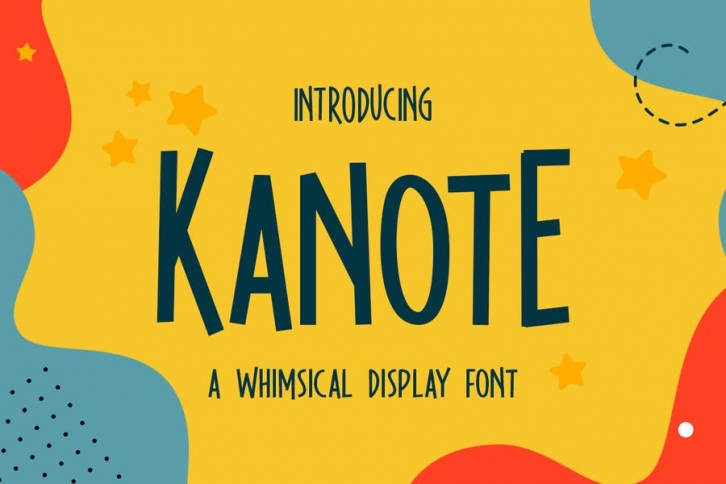 Kanote - Whimsical Display Font Font Download