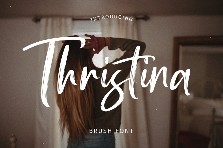 Thristina Brush Font Font Download