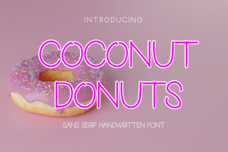 Coconut Donuts Font Download