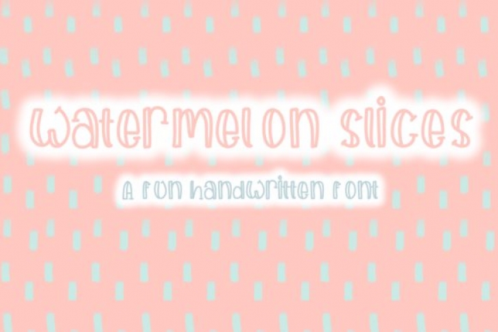 Watermelon Slices Font Download