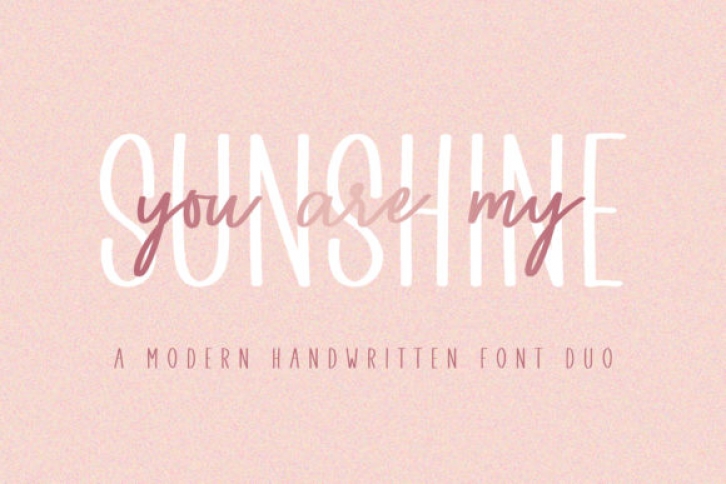 You Are My Sunshine Font Download