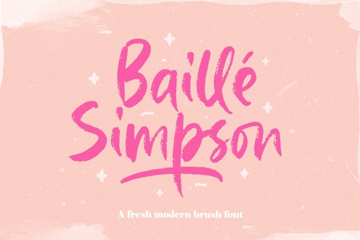 Baille Simpson - Modern Brush Script Font Download