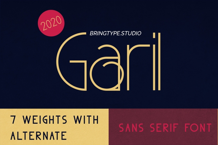 Garil - SEVEN weights With Alternate!! Font Download