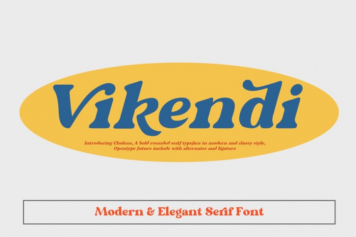 Vikendi Elegant Serif Font Font Download