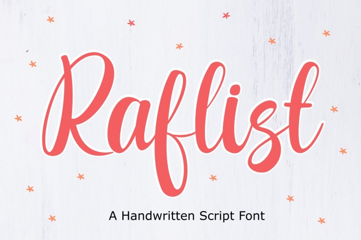 Raflist - Script Font Font Download