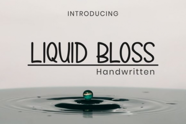Liquid Bloss Font Download