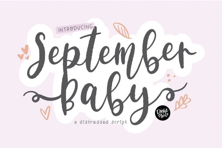 SEPTEMBER BABY a Bold Distressed Farmhouse Font Font Download