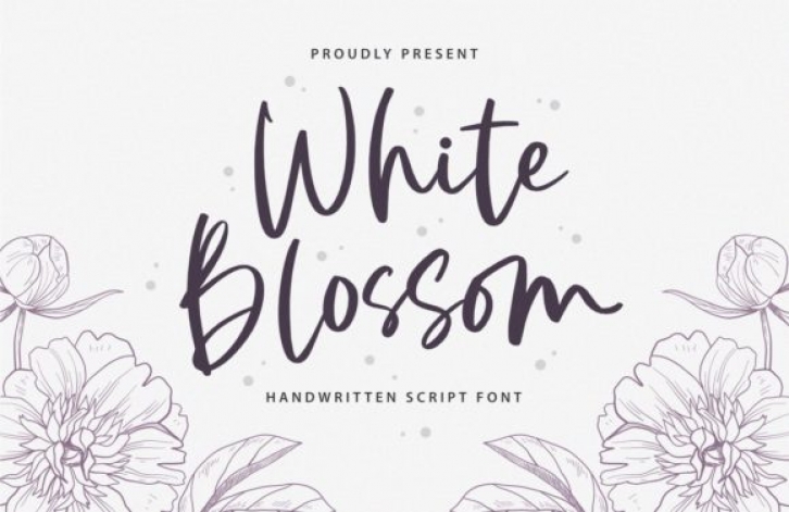 White Blossom Font Download