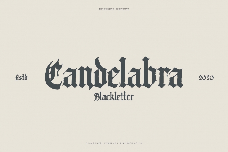 Candelabra Blackletter Font Font Download