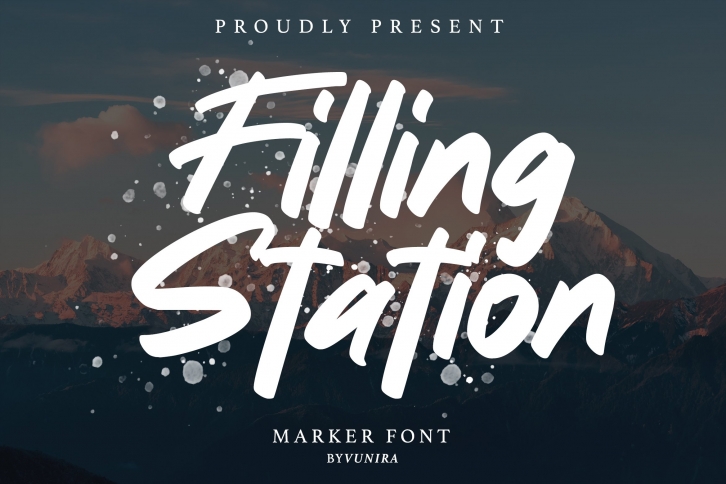 Filling station | Marker Font Font Download