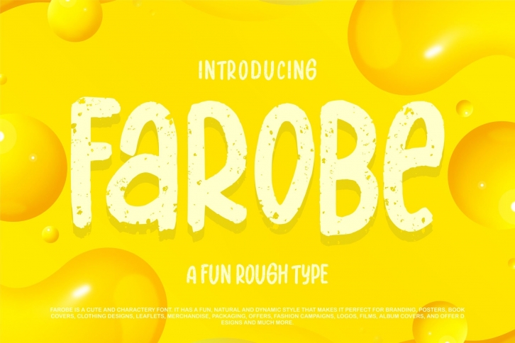 Farobe | A Fun Rough Type Font Download