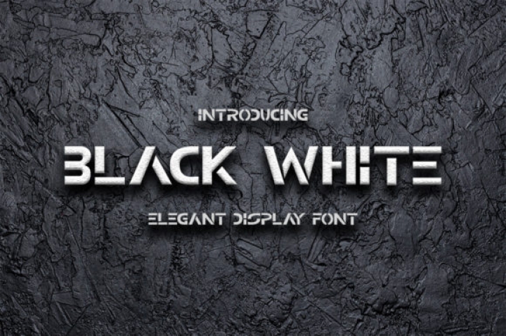 Black White Font Download