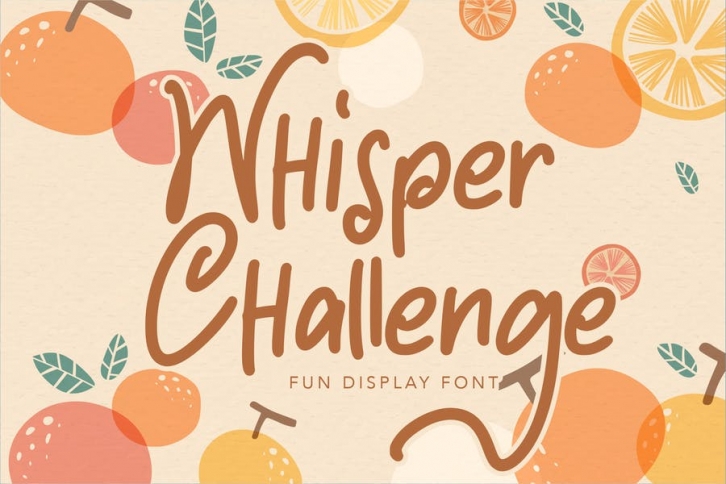 Whisper Challenge | Fun Display Font Font Download