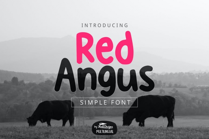 Red Angus Font Font Download