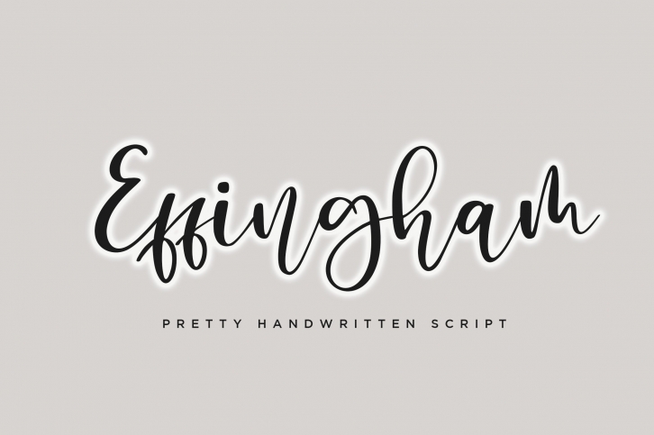 Effingham a Cute Bouncy Handwritten Font Font Download
