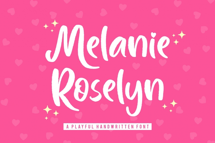 Melanie Roselyn - Playful Handwritten Font Font Download