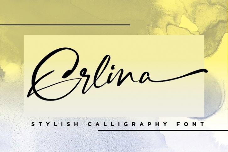Erlina. Stylish Calligraphy Font Font Download