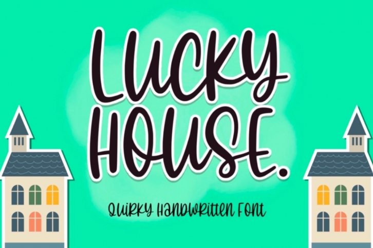 Lucky House - Quirky Handwritten Font Font Download